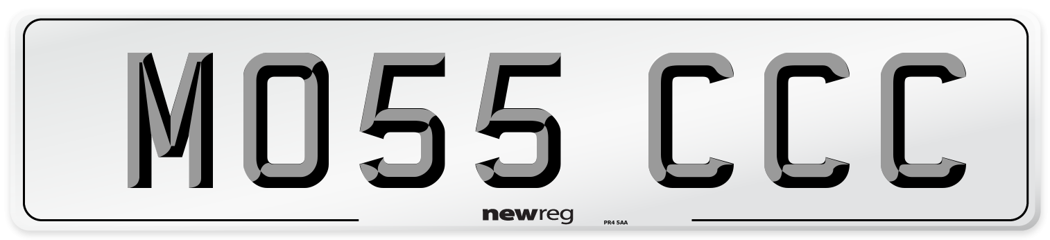 MO55 CCC Number Plate from New Reg